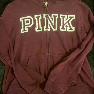 Maroon PINK zip up jacket